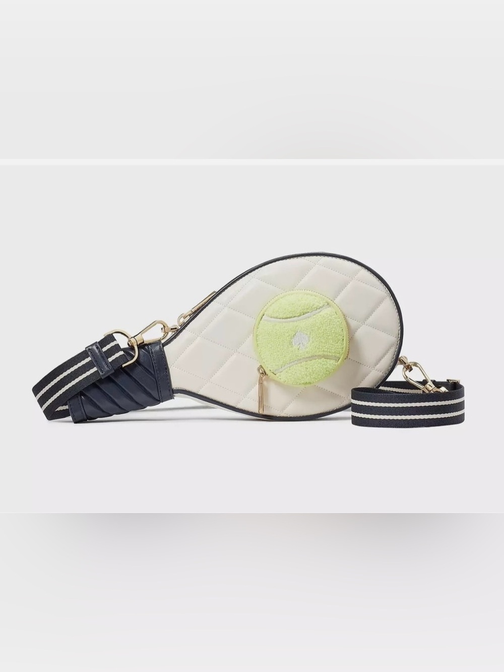 Kate Spade Grand Slam 3D Tennis Racquet Crossbody NWT Factory Wrapped + Dust Bag